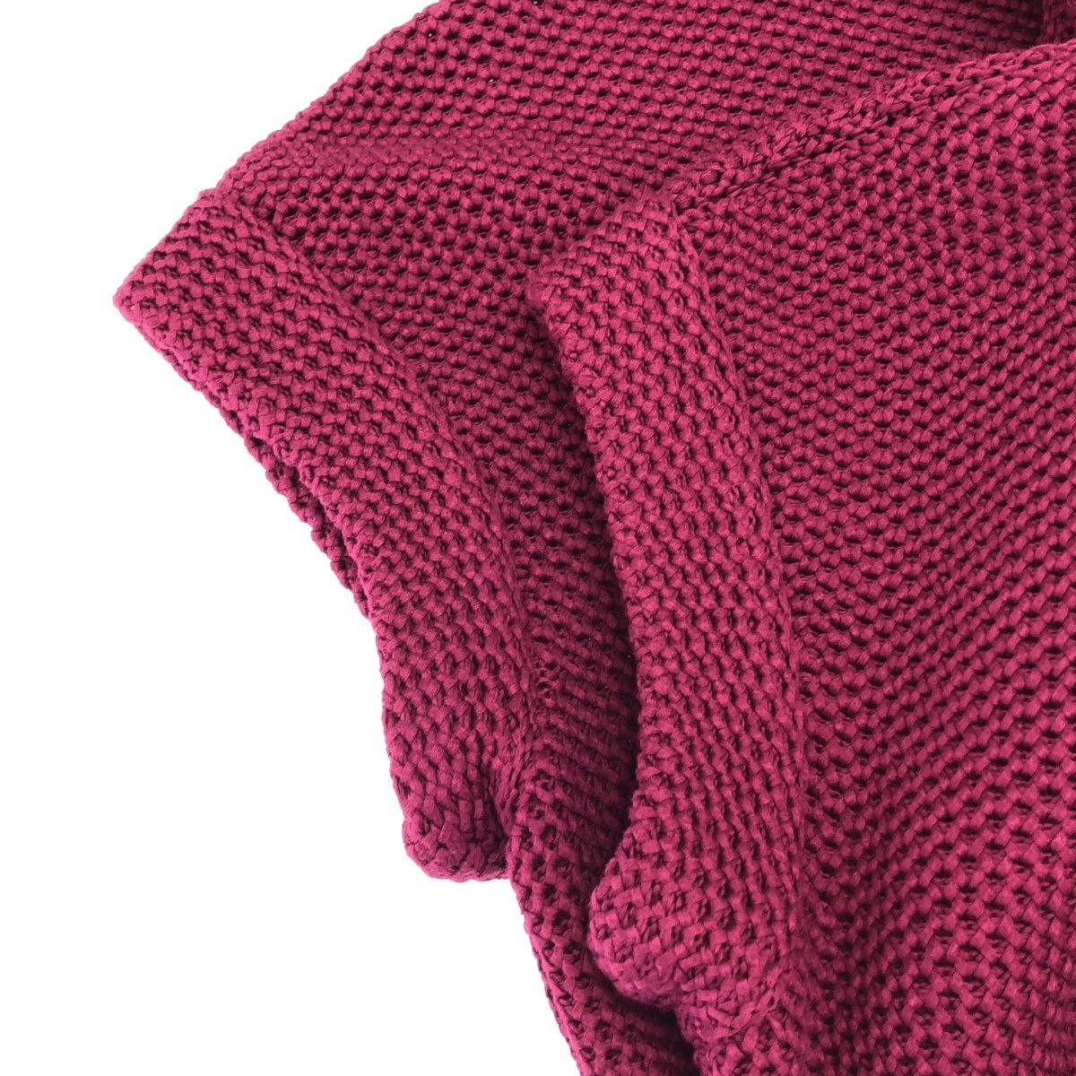 Hermes High Neck Sleeve Knit Top Purple 36 Sweater — view 4