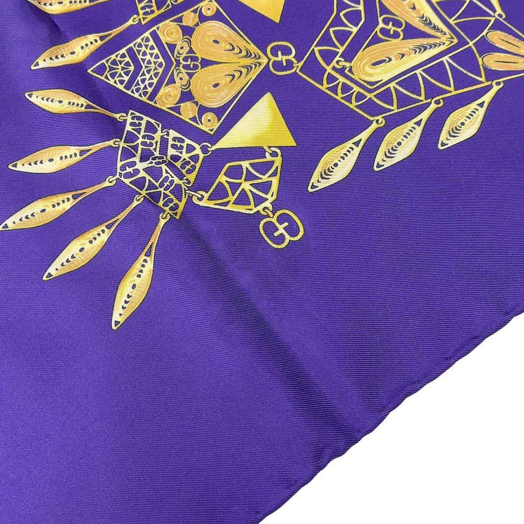 Gucci Silk Scarf Purple