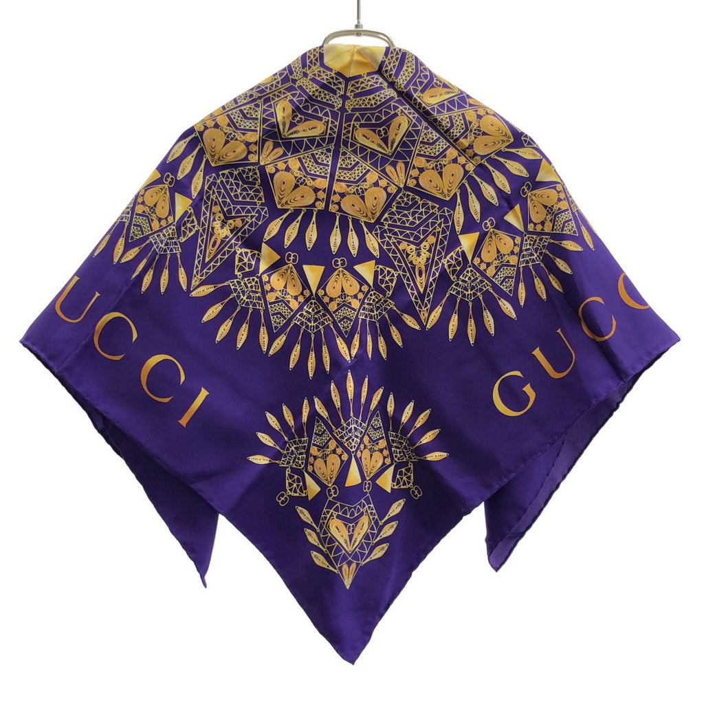 Gucci Silk Scarf Purple