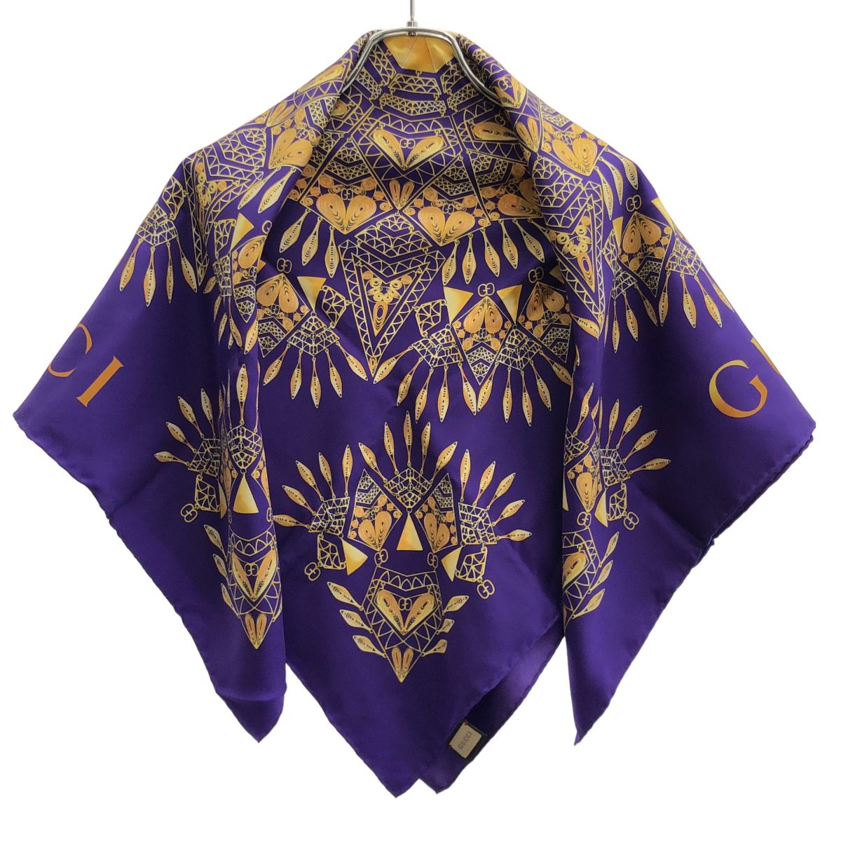 Gucci Silk Scarf Purple