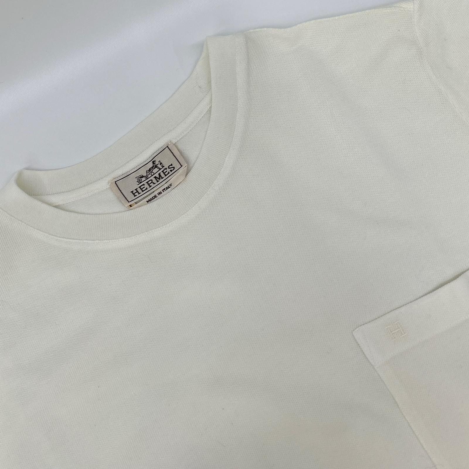 Hermes Embroidery Pocket Kanoko T-Shirt — view 6