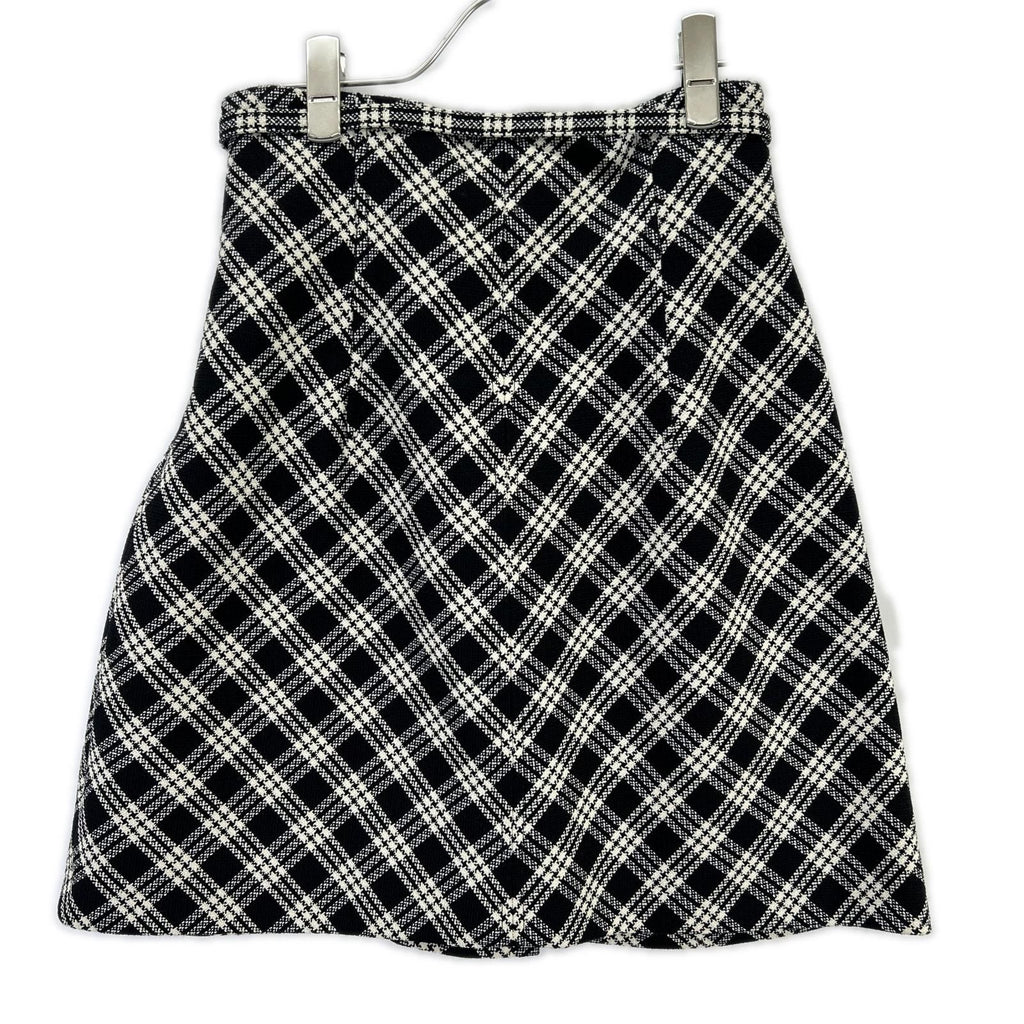 Dior Plaid Belted Tweed Mini Skirt — view 2