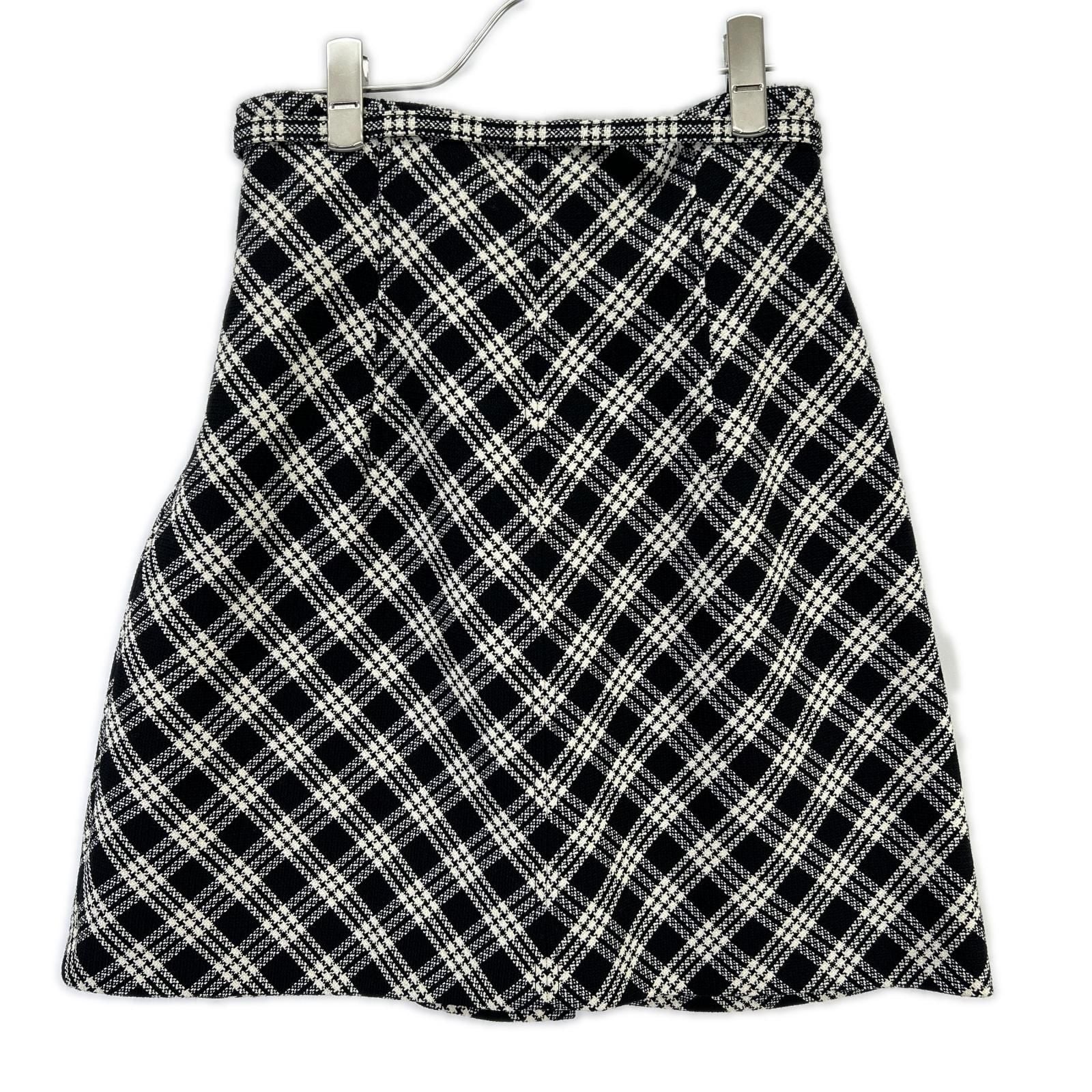 Dior Plaid Belted Tweed Mini Skirt — view 2