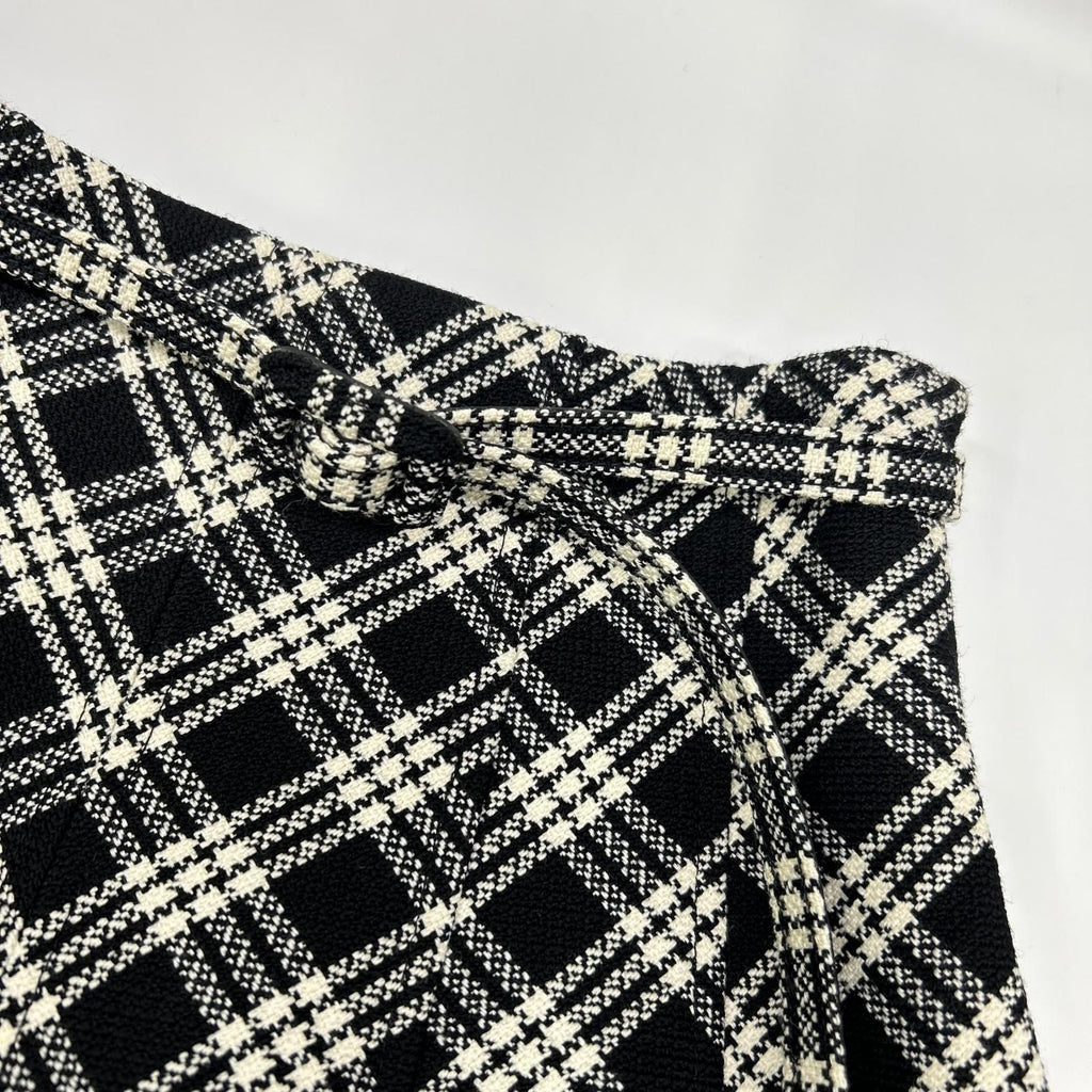 Dior Plaid Belted Tweed Mini Skirt — view 6