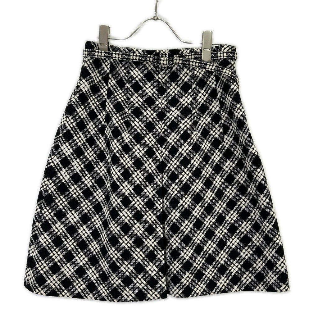 Dior Plaid Belted Tweed Mini Skirt