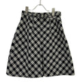 Dior Plaid Belted Tweed Mini Skirt