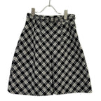 Dior Plaid Belted Tweed Mini Skirt