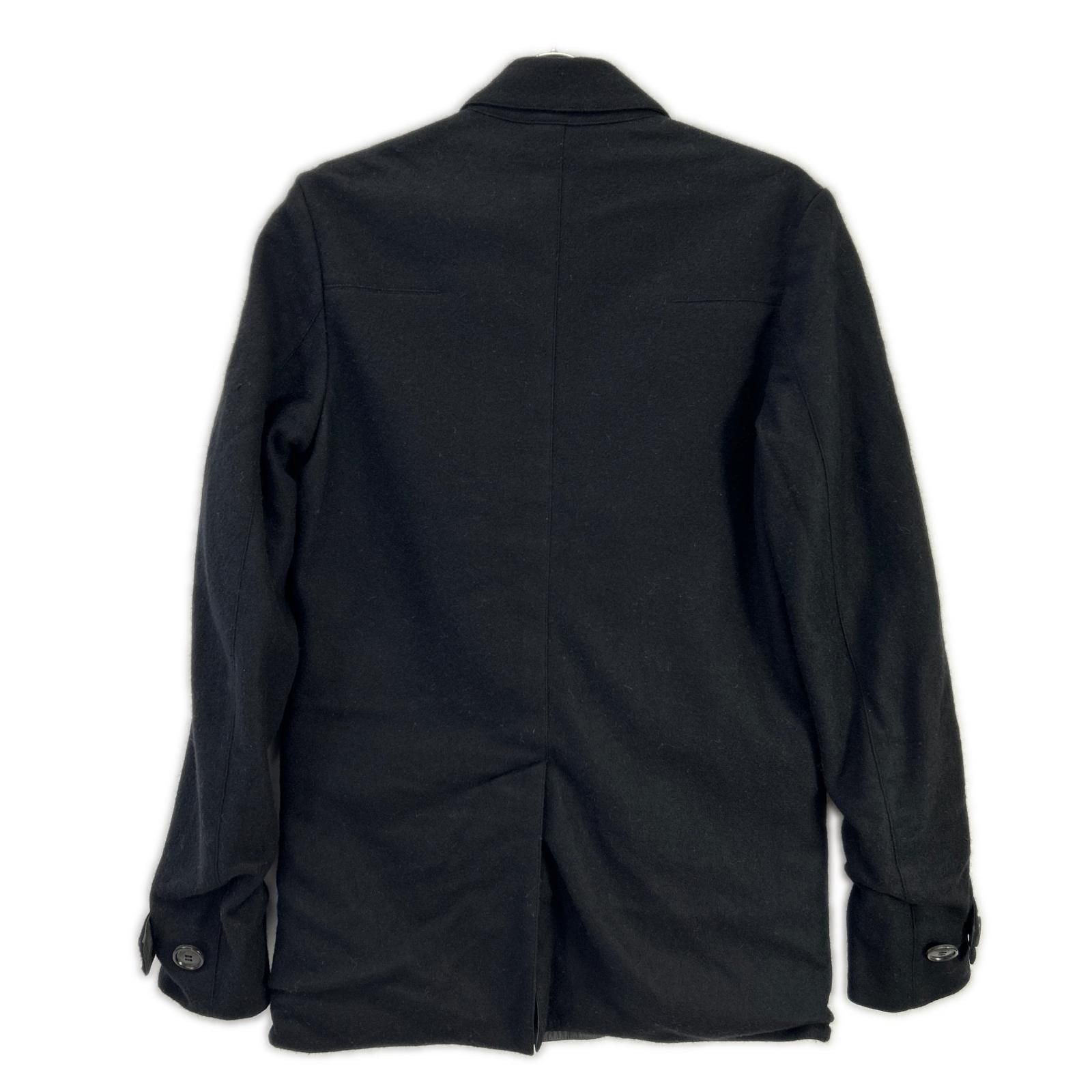 Dior Homme Black Charcoal Reversible Peacoat 46 Coat — view 2