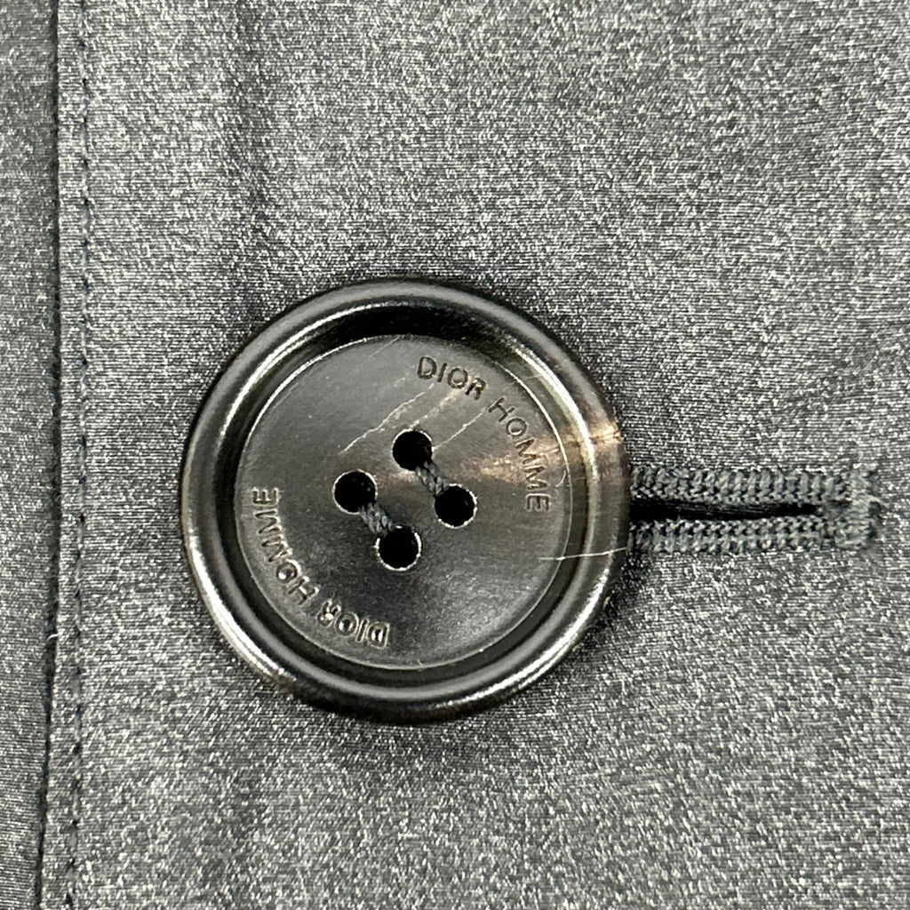 Dior Homme Black Charcoal Reversible Peacoat 46 Coat — view 8