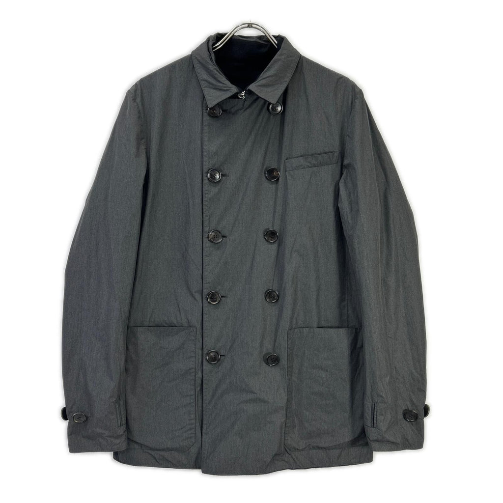 Dior Homme Black Charcoal Reversible Peacoat 46 Coat — view 3