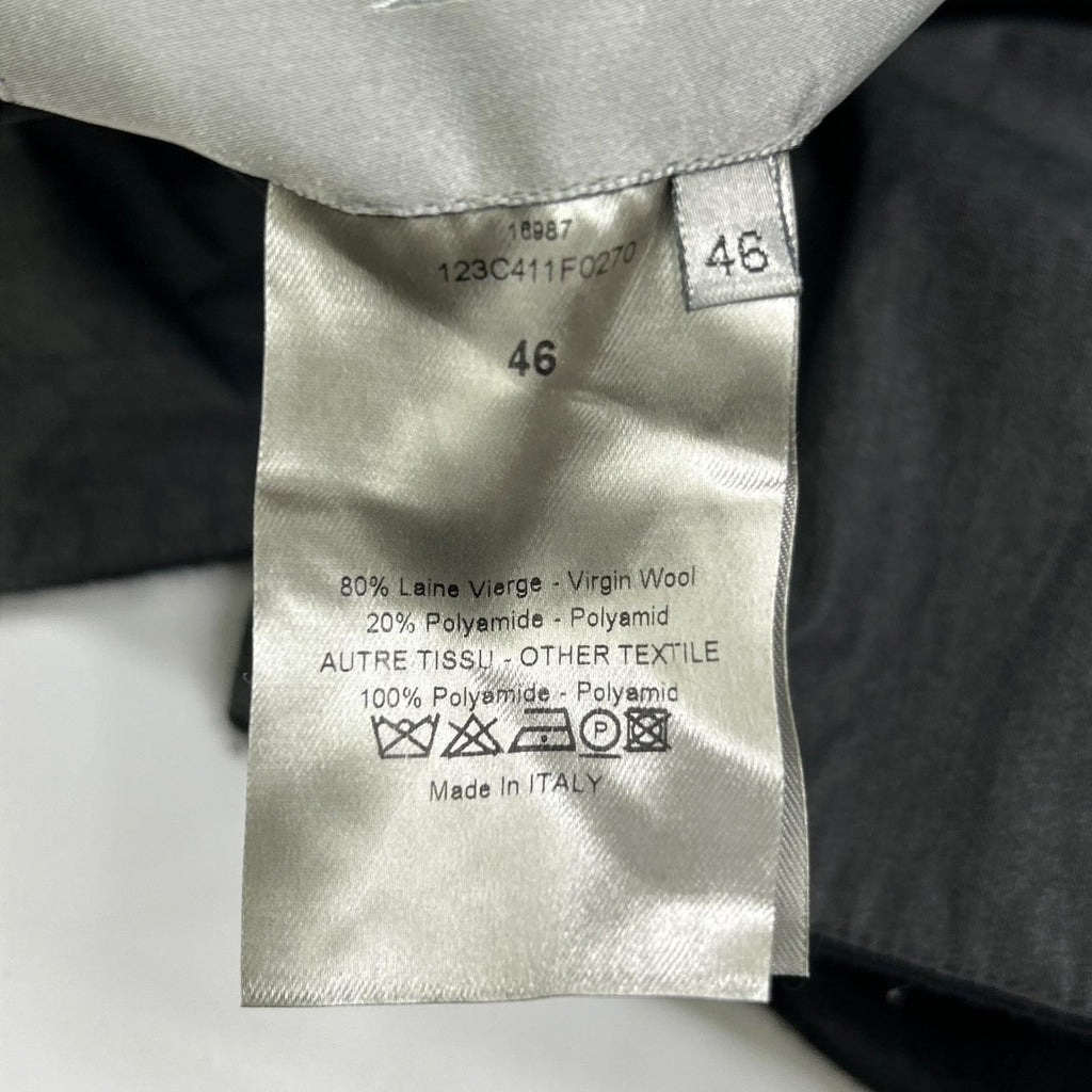Dior Homme Black Charcoal Reversible Peacoat 46 Coat — view 6