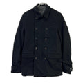 Dior Homme Black Charcoal Reversible Peacoat 46 Coat