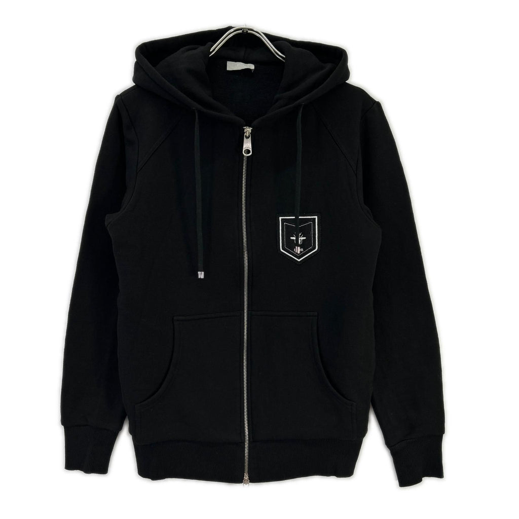 Dior Homme Resort Black Bee Embroidery Double Zip Up Hoodie 46