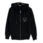 Dior Homme Resort Black Bee Embroidery Double Zip Up Hoodie 46