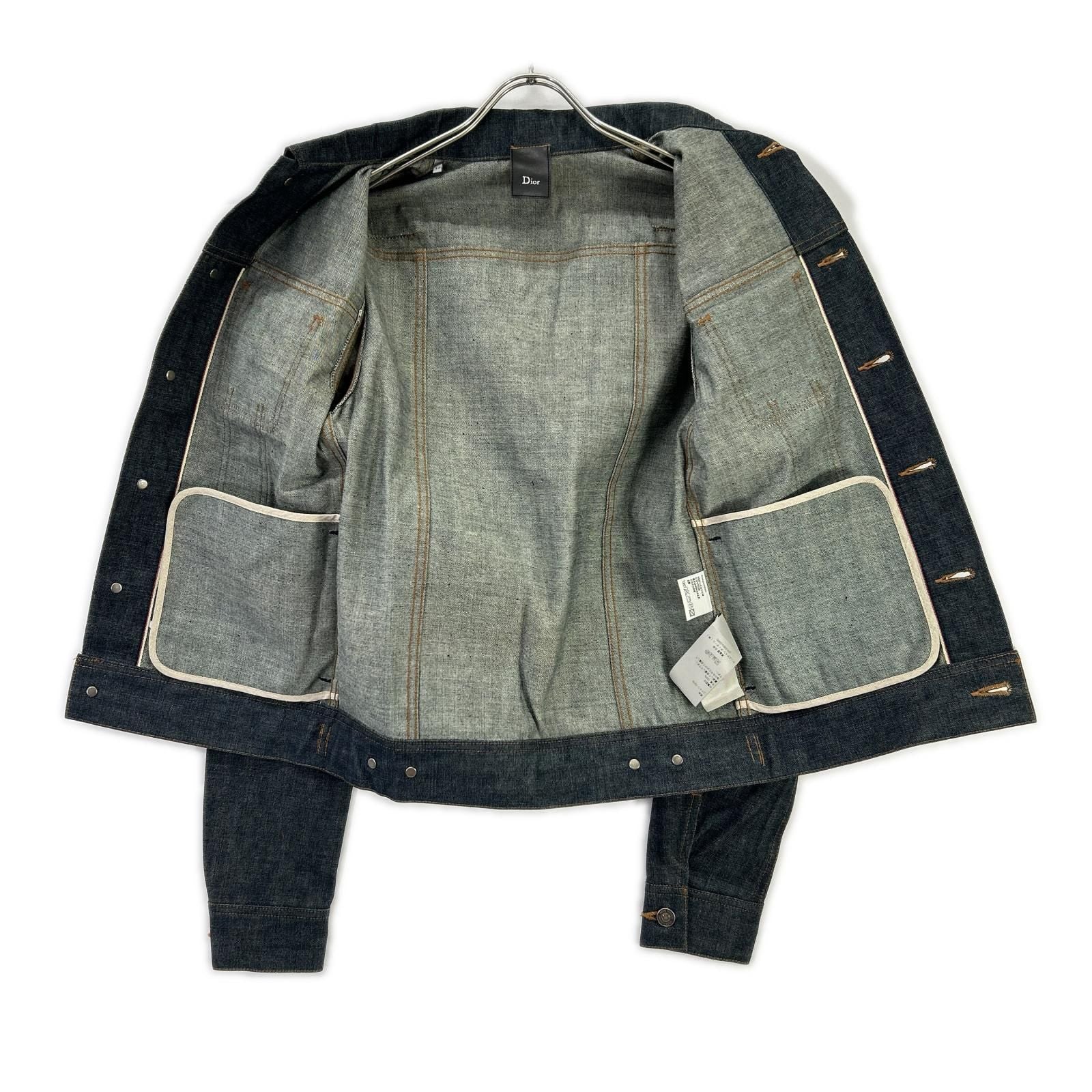Dior Homme Blue Cotton 100 Trucker Denim Jacket 44 — view 3
