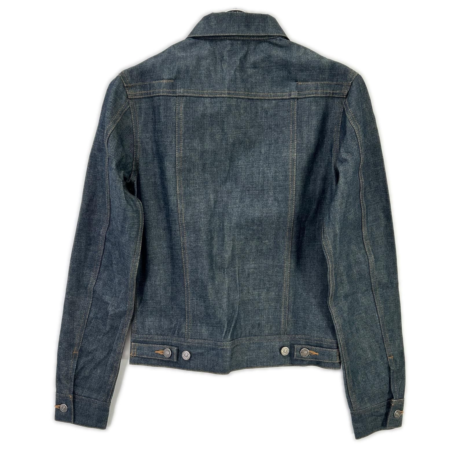 Dior Homme Blue Cotton 100 Trucker Denim Jacket 44 — view 2