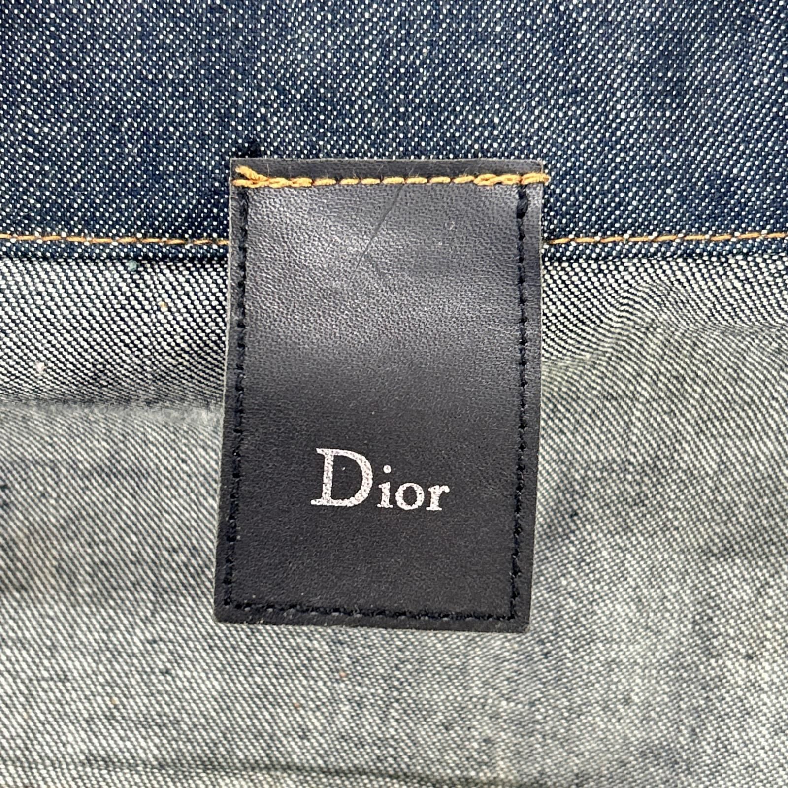 Dior Homme Blue Cotton 100 Trucker Denim Jacket 44 — view 4