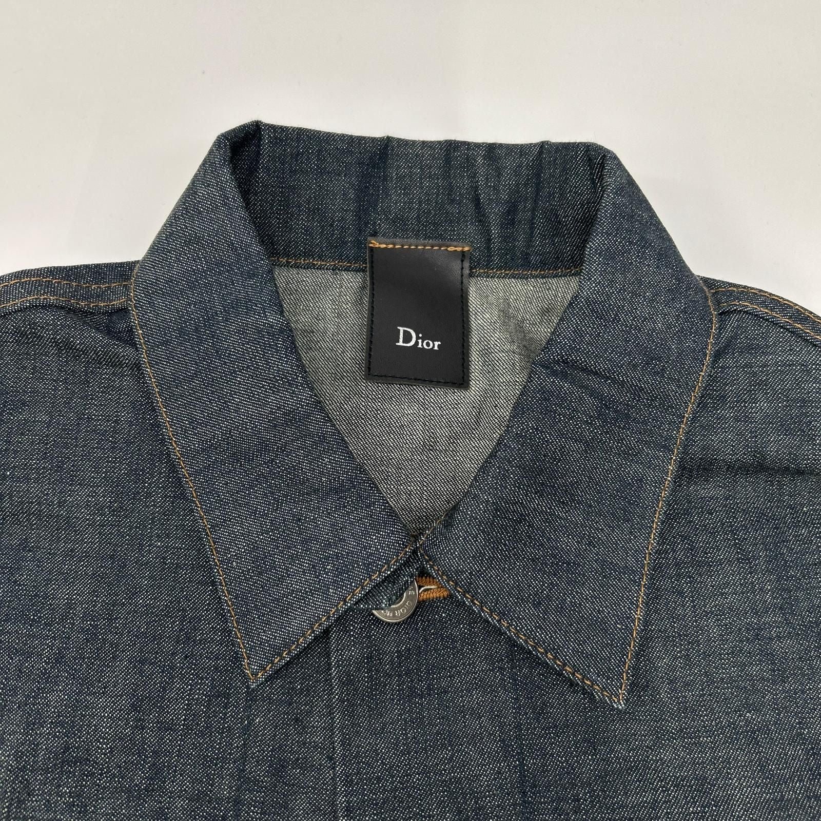 Dior Homme Blue Cotton 100 Trucker Denim Jacket 44 — view 8