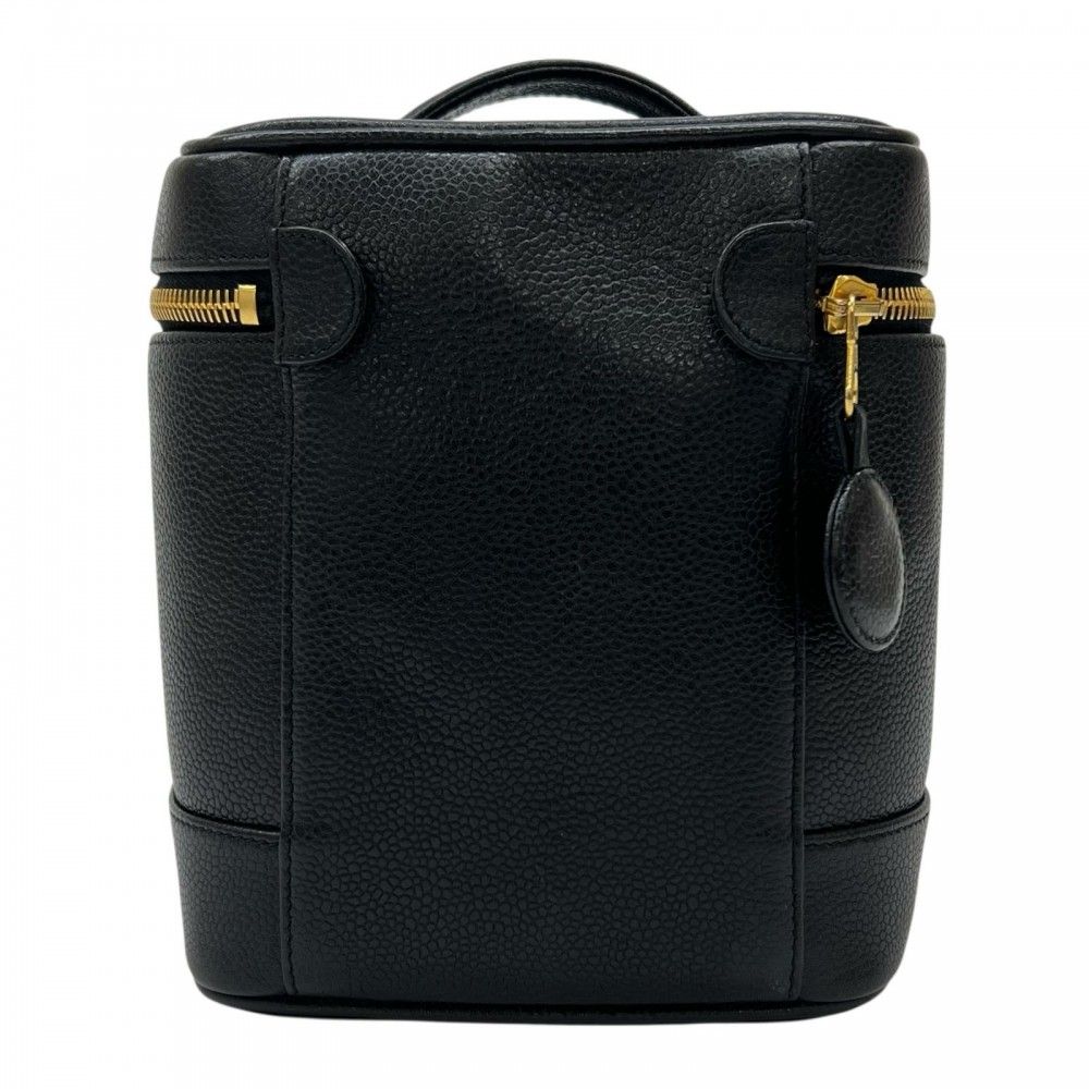 Chanel Bag Matte Caviar Leather Black Gold — view 2