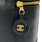 Chanel Bag Matte Caviar Leather Black Gold — view 6