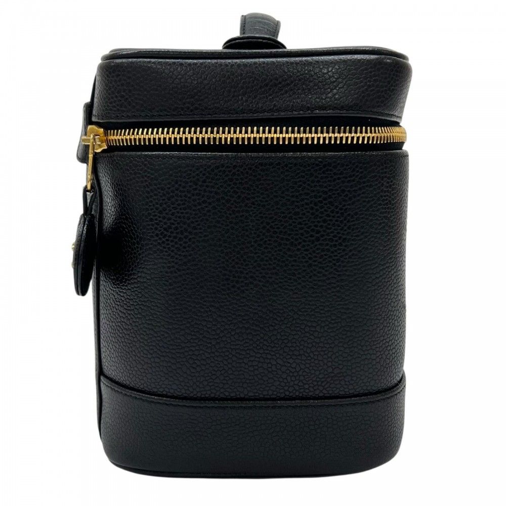 Chanel Bag Matte Caviar Leather Black Gold — view 3