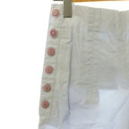 Chanel Coco Button Balloon Silhouette Pants Wide Cotton 36 Light Blue CX — view 3