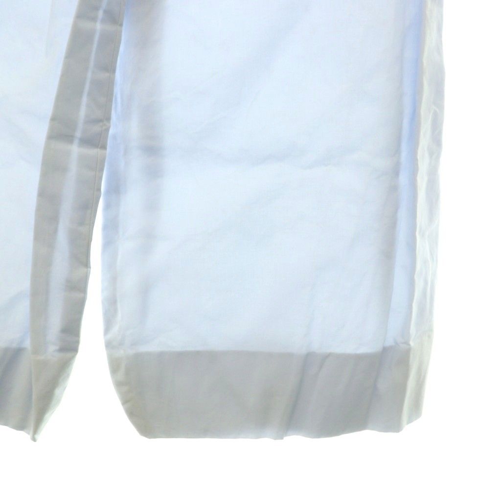 Chanel Coco Button Balloon Silhouette Pants Wide Cotton 36 Light Blue CX — view 4