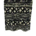 Chanel All Over Pattern CC Logo Cles Knit Skirt Tight Jacquard All 38 Navy — view 4