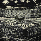 Chanel All Over Pattern CC Logo Cles Knit Skirt Tight Jacquard All 38 Navy — view 6