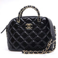 Chanel Small Shopping Shiny Lambskin BK GD Shoulder Bag