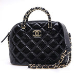 Chanel Small Shopping Shiny Lambskin BK GD Shoulder Bag