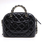 Chanel Small Shopping Shiny Lambskin BK GD Shoulder Bag
