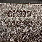 Gucci GG Supreme Sherry Line Messenger Bag Shoulder Back Beige Brown Leather