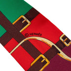Hermes Twilly Mors a Jouets Horse Bit Scarf Red Multicolor Silk