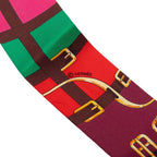 Hermes Twilly Mors a Jouets Horse Bit Scarf Red Multicolor Silk
