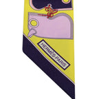 Hermes Twilly Camails Camaille Scarf Multicolor Silk