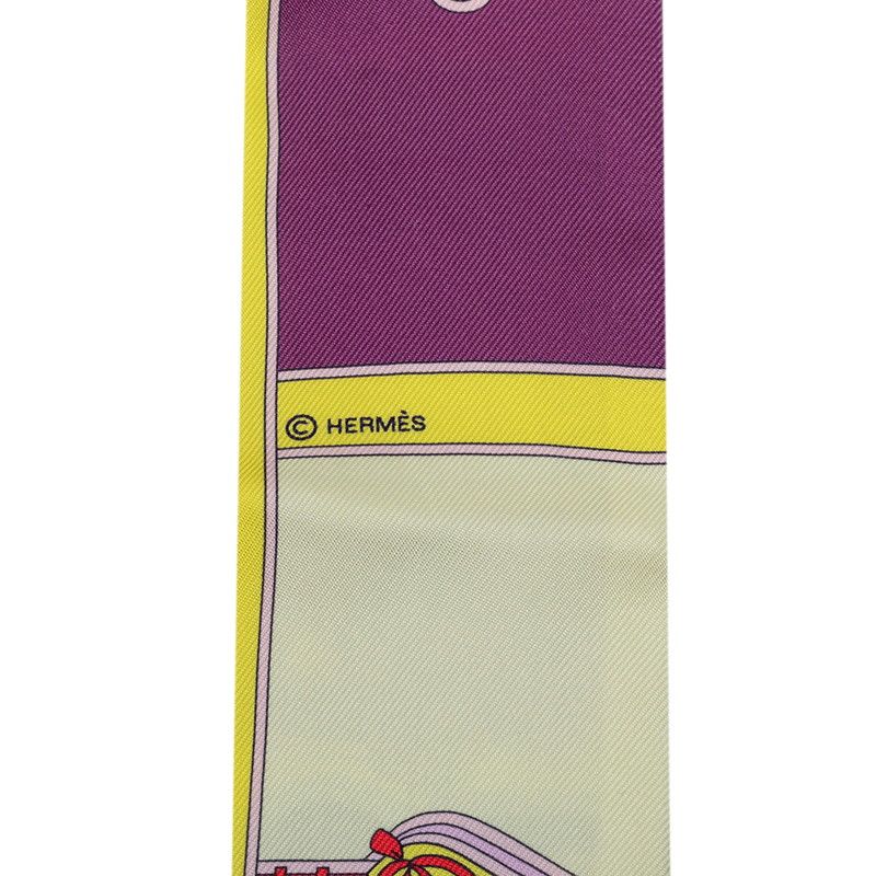 Hermes Twilly Camails Camaille Scarf Multicolor Silk