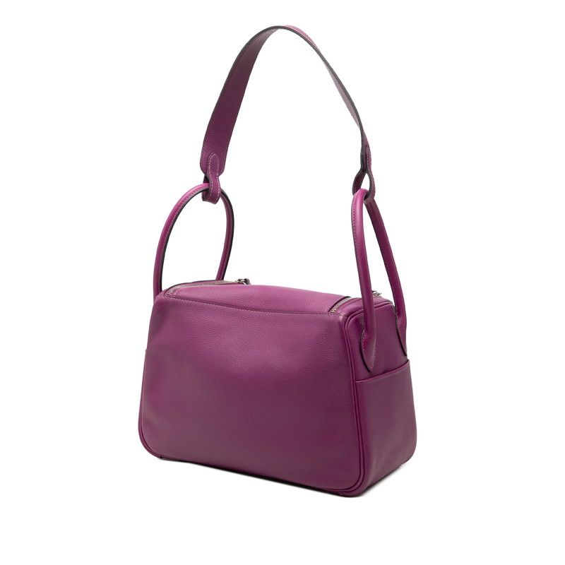 Hermes Lindy 26 Shoulder Bag Anemone Purple Silver Color