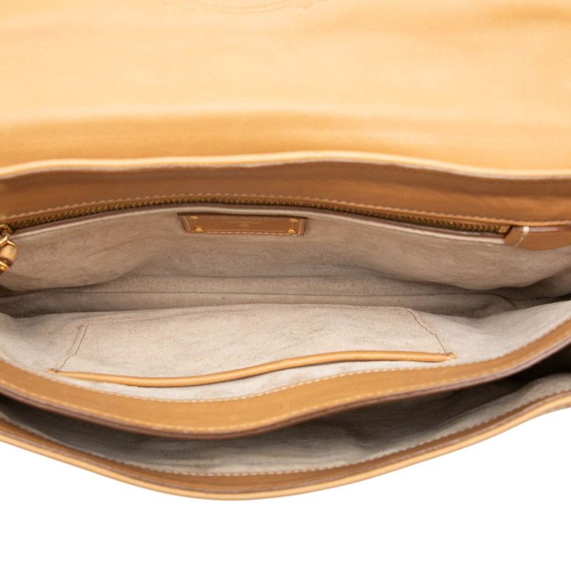 Prada Crossbody Shoulder Bag Beige Leather
