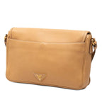 Prada Crossbody Shoulder Bag Beige Leather