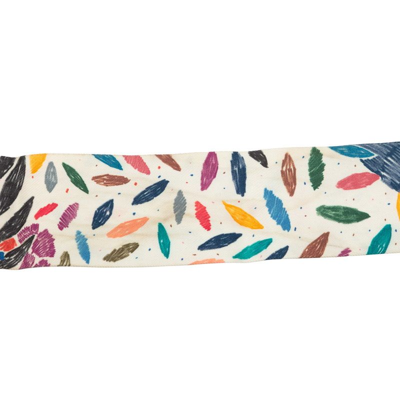 Hermes Twilly Chacun Fait Son Nid Each Nest Building Scarf Multicolor Silk