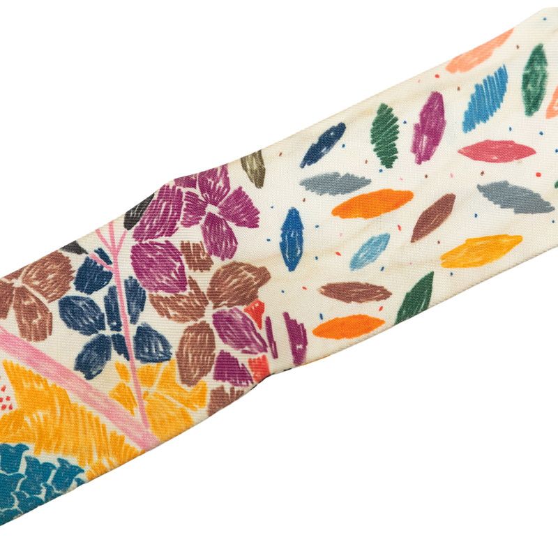 Hermes Twilly Chacun Fait Son Nid Each Nest Building Scarf Multicolor Silk