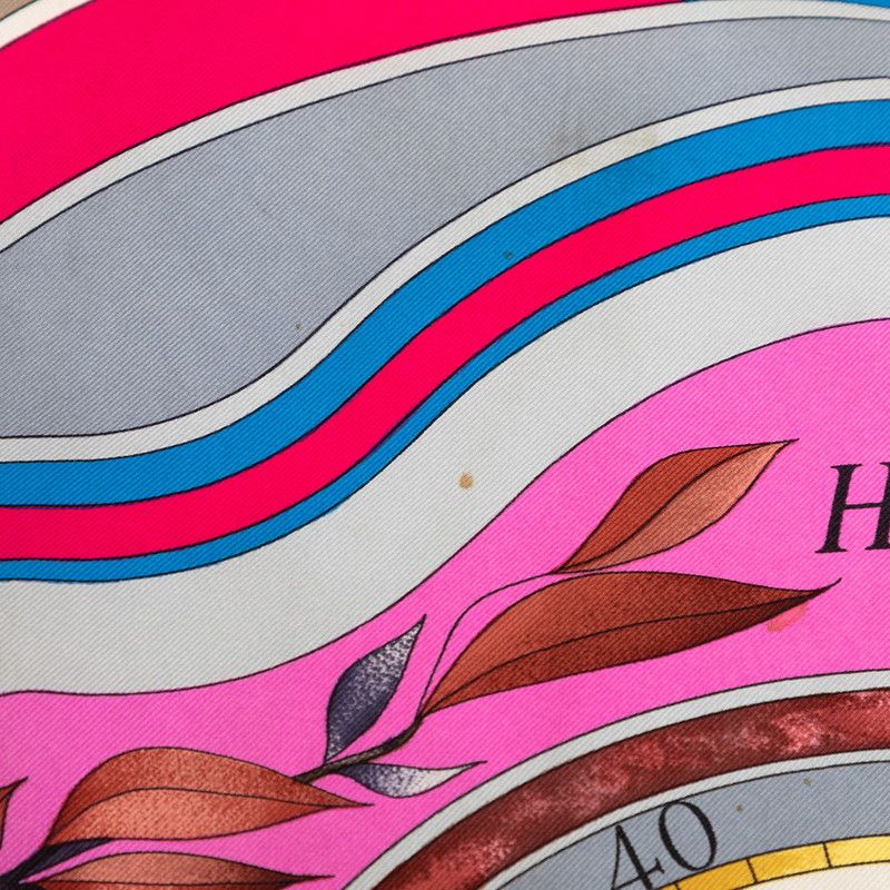 Hermes Carre 90 Parmi les Fleurs Je Compte les Heures Time Spent Among Flowers