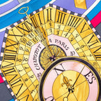 Hermes Carre 90 Parmi les Fleurs Je Compte les Heures Time Spent Among Flowers