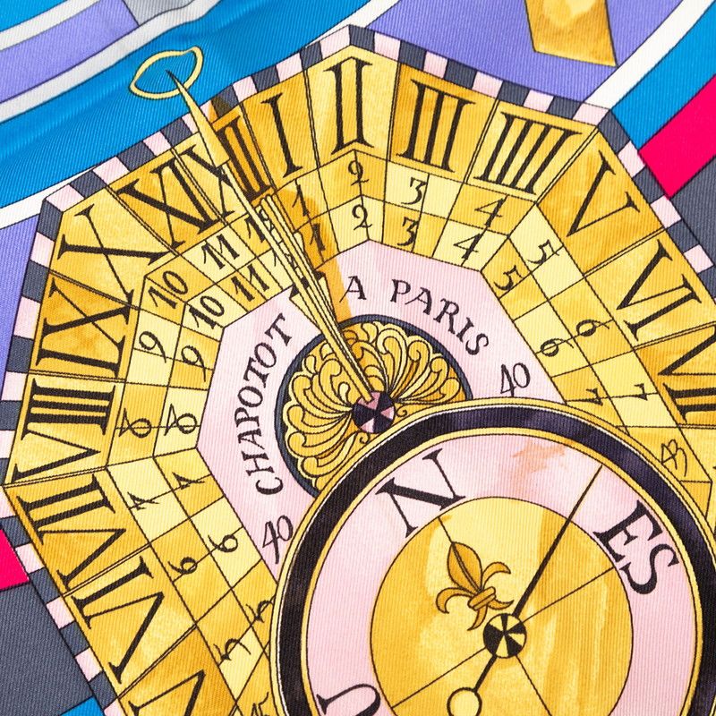 Hermes Carre 90 Parmi les Fleurs Je Compte les Heures Time Spent Among Flowers