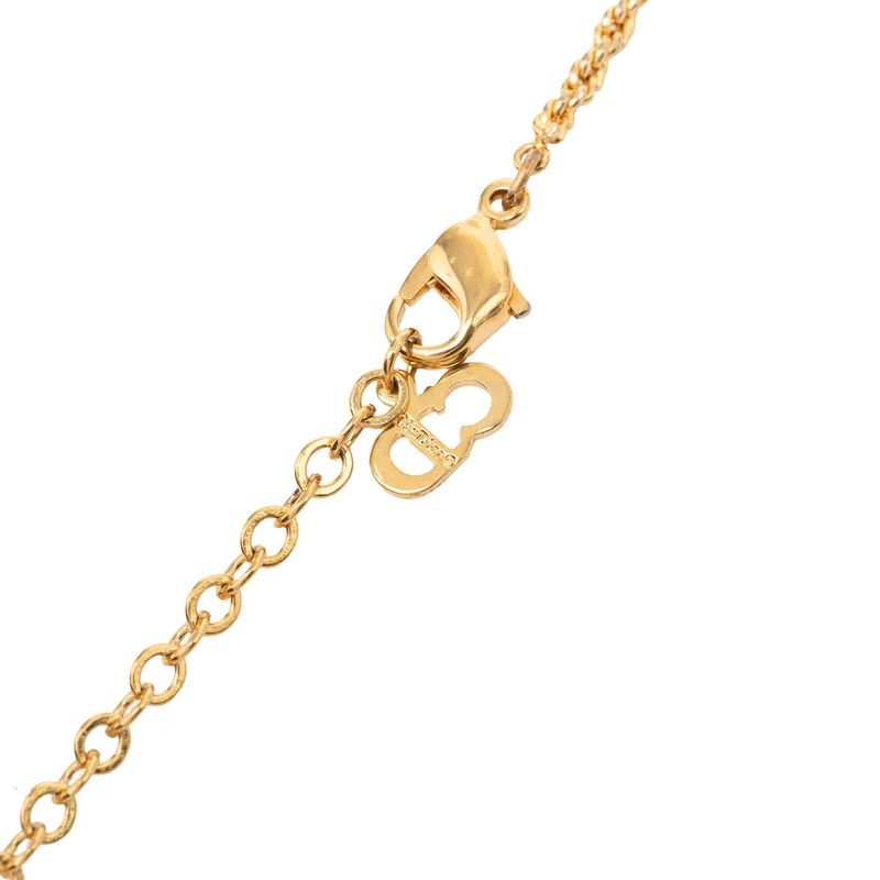 Dior Logo Emblem Round Necklace