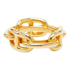 Hermes Legato Chaine D'ancre Scarf Ring Gold Plated