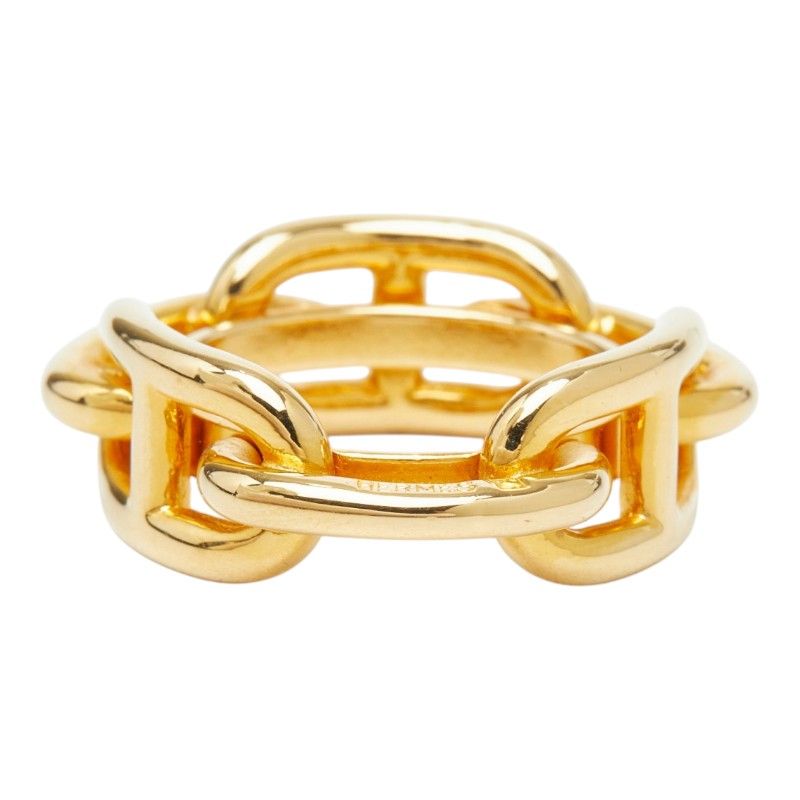 Hermes Legato Chaine D'ancre Scarf Ring Gold Plated