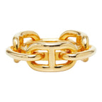 Hermes Legato Chaine D'ancre Scarf Ring Gold Plated