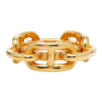 Hermes Legato Chaine D'ancre Scarf Ring Gold Plated